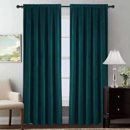 Dubbelsidig hampa full blackout gardintyg, enfärgade gardiner