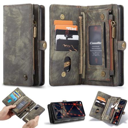 Samsung Galaxy S20 Fe - Caseme 2-i-1 Magnet Skal/fodral - Grå Grey Grå