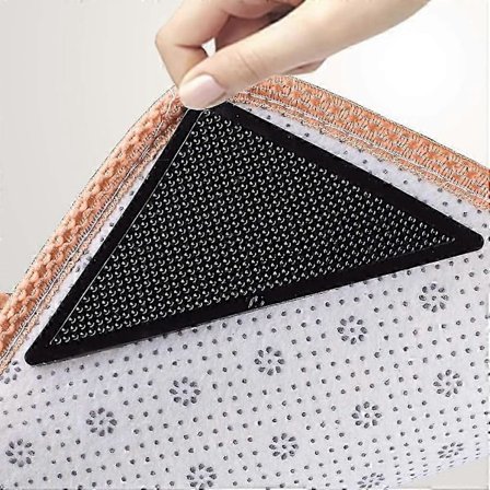 16 stk. Tæppetape, skridsikre tæppegreb, genanvendelige vaskbare tæpper Tape til områdetæpper (FMY)