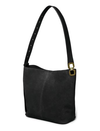 Suede Tote Bag Black Ceannis