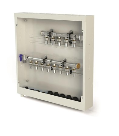 LK Systems 1881530 Prefabskåp 550 x 550 x 95 mm, UNI 8/5, Installation