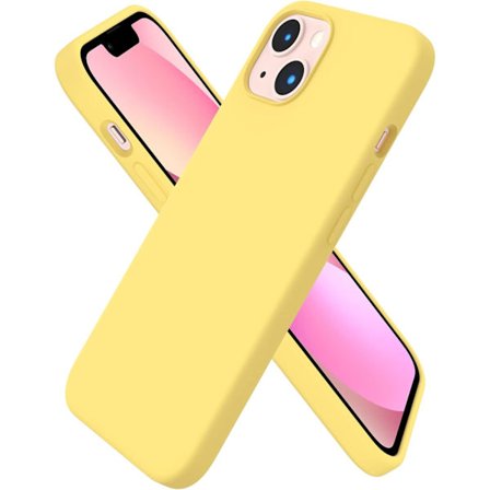 iPhone 13 Cover, Flydende Silikone Cover til 6,1 Tommer iPhone 13, Ultratyndt Cover, Fuld Dækning Stødsikkert Beskyttende Blødt Cover