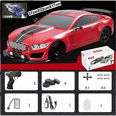 Slidey Boys Vapor Slide Drift RC-auto, 2.4G Nopea Drift-auto, Peräsuihkulla - Täydellinen