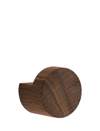 Wood Knot, Medium, Rökt Ek Home Storage Hooks & Knobs Brun By Wirth