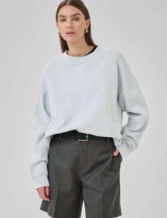 My Essential Wardrobe Diegomw Logo Emb. Sweat - White - XL