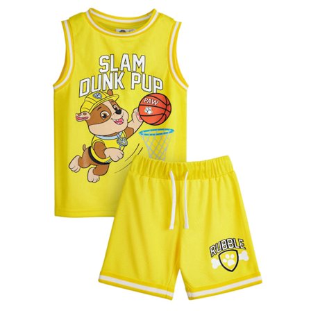 Paw Patrol Boys Rubble Basketbolltröja & Shorts Set 4-5 År Ye