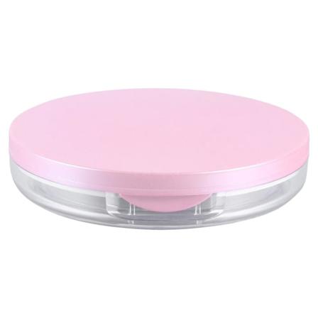 2 stk Bærbare Løspudderbokser Kosmetikkboks Pudderetui Med 2 stk Pudderpuf Rosa 7,5x7,5cm Pink 7.5x7.5cm