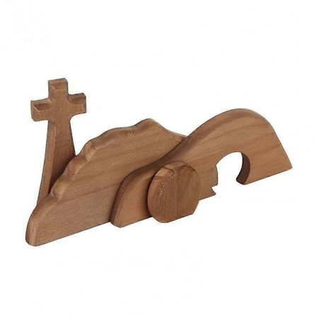 Påske Oppstandelsesscene Sett Hjemmeinnredning Festival Brun Kors Kreative Unike Figurer Tre Jesus Puslespill Statue JIF