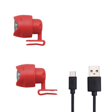 1/2ST Strålkastare För Croc Skor Charms RÖD CHARGE CHARGE