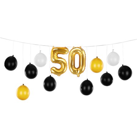 DIY Ballonggirlander 50 år 13-pakning