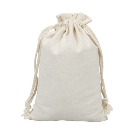 20 små stofposer, bomuldspose, linned smykkepose, stofpose med snøre, gavepose 13 x 18 cm