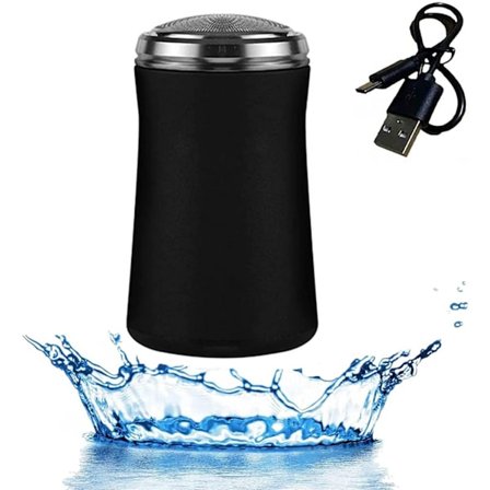 Lommestørrelse Vaskbar Elektrisk Barbermaskine, Mænd Elektrisk Bærbar Rejse Barbermaskine, USB Hurtig Opladning, Vandtæt