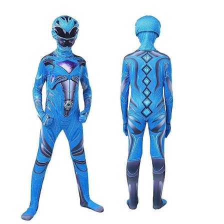 POWER RANGERS Cosplay Kostym Jumpsuit Bodysuit Party Maskerad Set Kompatibel med Män Kvinnor