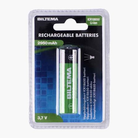 Uppladdningsbart ICR18650 batteri 3000 mAh
