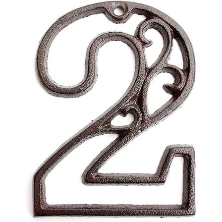 Husnumre til udendørs, metalbogstaver med støbejernsblomster vægdekoration, adresseskilte til plakette postkasse gård garage landejendom hjem have 