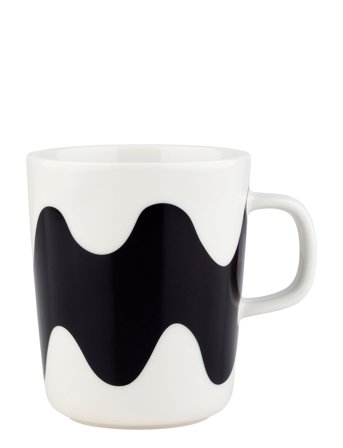 Marimekko Home Lokki Mug 2,5 Dl - Black - 25 CL