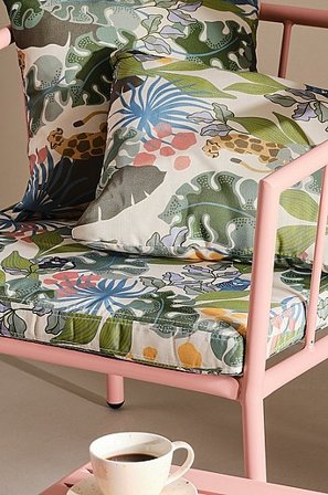 Jotex - Sitzbezug Sessel Grüner Dschungel - MENTON - Kaufe Polster und Stuhlkissen bei Jotex