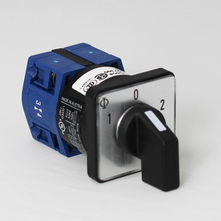 Kraus & Naimer 3134754 Kytkin 1-0-2, 1-napainen, 10A, 3-reikäinen paneelikokoonpano, Sähkön jakelu & virrantuotto