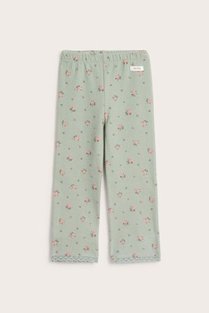 Newbie | Levenevät, kukkakuvioiset leggingsit | Vihreä
