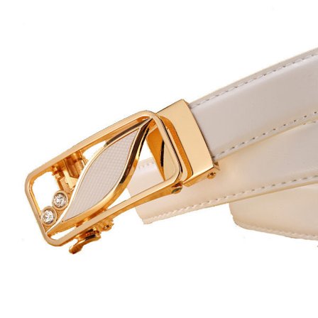 Spänne bälte, herr läder bälte, justerbara bälten 115CM komfort klick