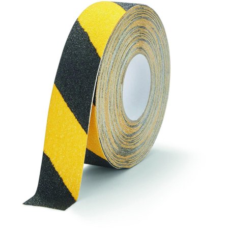 DURABLE Duraline Grip+ Heavy Duty Anti Slip Floor Tape 50mmx15m Yellow & Black - 1097130