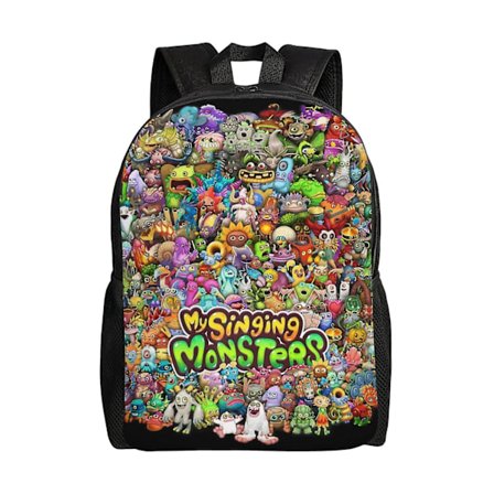 s3391My Singing Monsters Børne Rygsæk Skoletasker Bogtasker Rejsetaske Til Drenge Piger TeenagerezxDM5219 kk