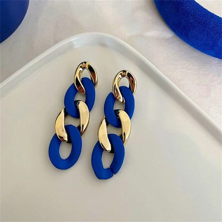 Klein blå øredobber for kvinner[ca]