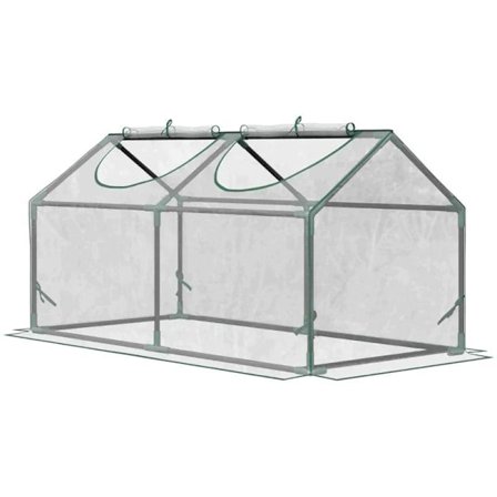 Rootz Greenhouse - Kalvokasvihuone ikkunalla - PVC-kasvihuone - Tomaattitalo - Kylmäkehys - Läpinäkyvä - 120 x 60 x 60 cm