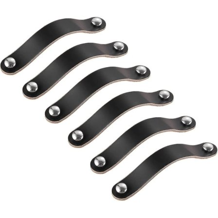 8 stk. sorte skinnhåndtak 96mm skinnskapstrekk, skuff