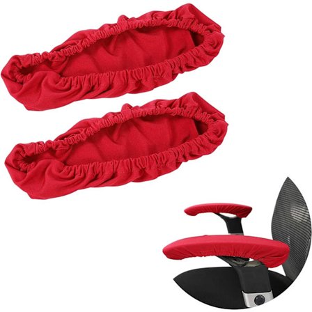 1 par elastiske strikkede stoffstolarmstøttetrekk kontor rullestol