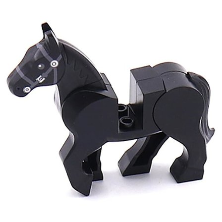 Färgglada Häst Byggklossar för Barn Leksaker Tillbehör