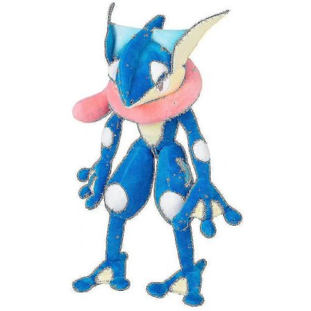 Kosedyr Greninja 30cm, Spillkarakterer Myk Plysjleke Greninja Quajutsu Plysjleke, Ny - Quajutsu Leke For Fans Barn Samlere Spilleelskere