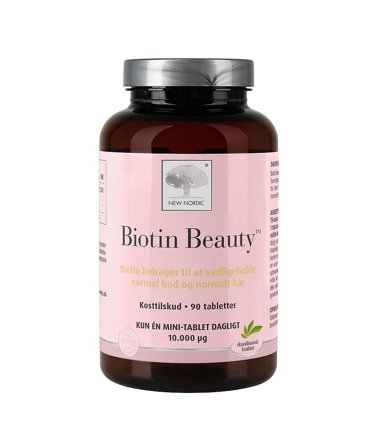 3 for 2 - New Nordic Biotin Beauty 90 stk., Helse & Madvarer, Hud, Hår & Negle, Kosttilskud Til Huden