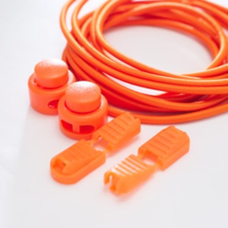 Elastiske skolisser 1 par for voksne/barn, trenger ikke å knyte elastiske låseskolisser (oransje)