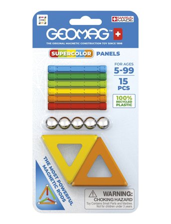 Geomag Geomag Supercolor Panels Recycled 15 Pcs Cdu - Multi/patterned - ONE SIZE