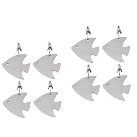 8 stk. Duge Vedhæng Udendørs Duge Dekorative Duge Klude Clips Duge Vægte Vedhæng Duge Linned Picnic Bord Rustfrit Stål