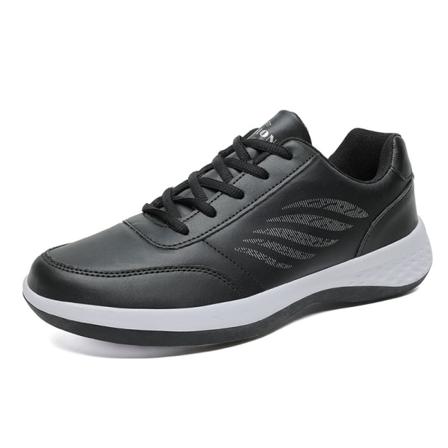 Platta Sneakers Med Rund Tå För Män Låg Topp Modesneaker