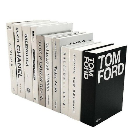 Lyxiga falska böcker, accessoarer, heminredning, soffbord, designböcker