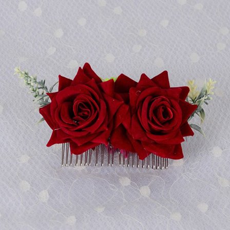 Rose Flower Hair Comb Hair Clip 6 6
