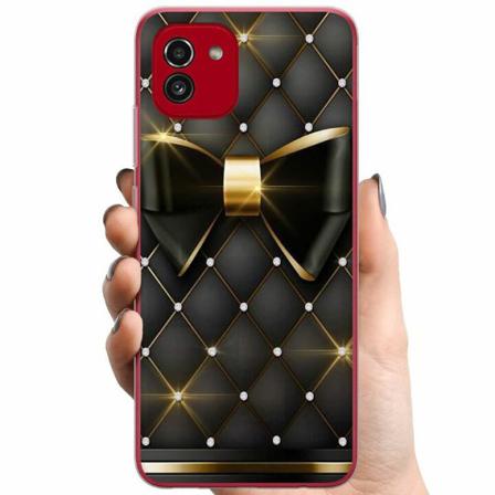 Samsung Galaxy A03 Tpu Mobilskal Gyllene Rosett