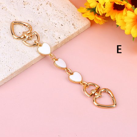 Bag-forlengelseskjede Crossbody hjerteformet kjedestropp