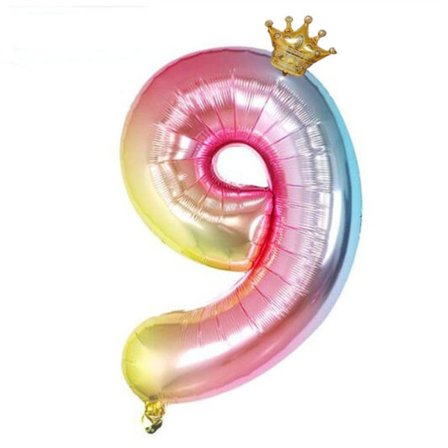 3st Antal Ballonger Mini Crown Balloon 9 9