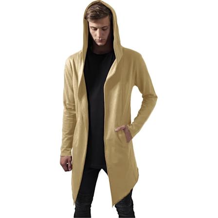 Mäns Huvad Cardigan Trench Coat Streetwear Solid Färg Huvhuvad Vindbrytare Med Höst/W Inter Jackor Män Trench Rock 2024 SKY BLUE XXL