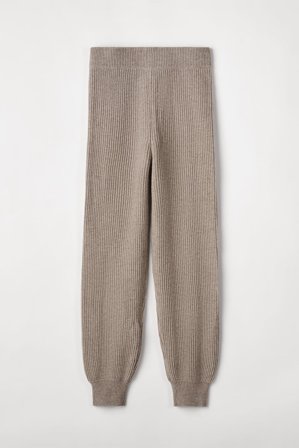 Soft Goat - Track Pants - Women cashmere pants - M - Stone
