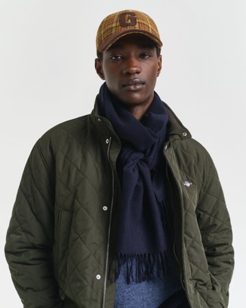 GANT Herren Wollschal (ONE SIZE) Marineblau