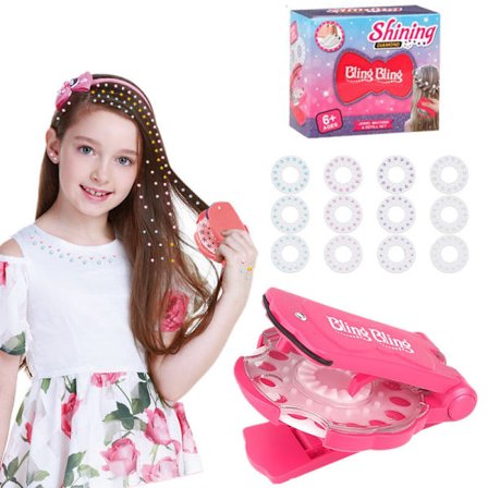 Glittrande diamant hårglitter häftapparat set ädelstenar