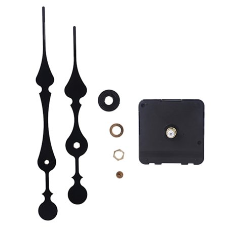 Stille Vegg Quartz Klokke Urverk Mekanisme DIY Erstatning Reparasjonssett Viser