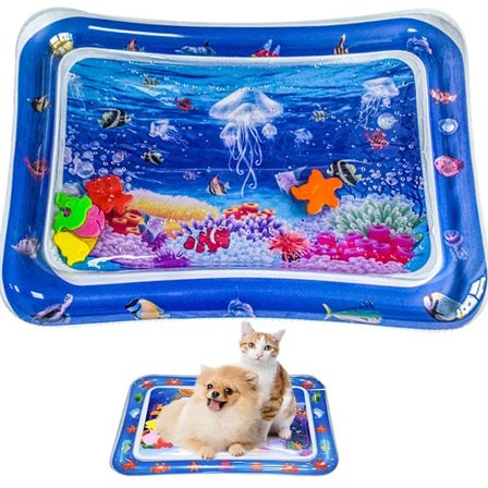 Sensorisk Vannmatte for Katter, Vann Sensorisk Lekematte, Vann Sensorisk Kjølematte for Barn, Sommer Fortykning for Små Hunder og Katter