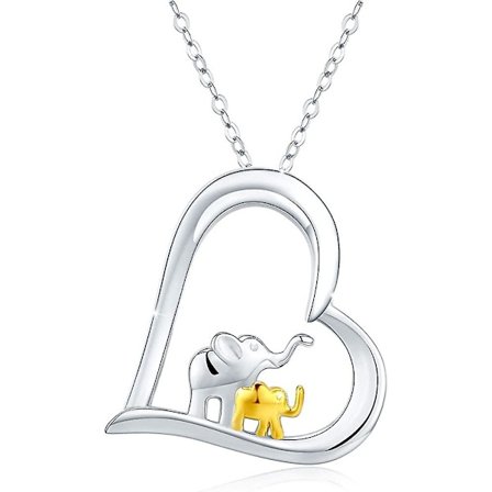 Elefant Smycke 925 Sterling Silver Lycklig Elefant Hänge Fint Smycke Lmell Present