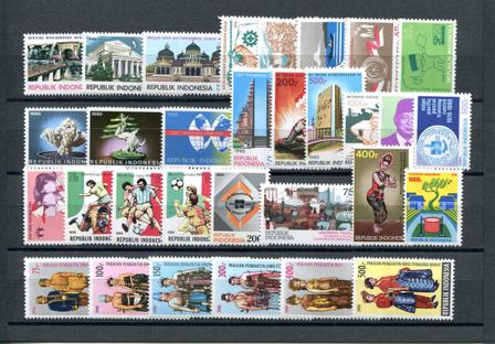 Indonesien - Årgang 1990 (Zb 1411-1447 - Postfrisk)